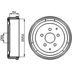 Bremstrommel 0 986 477 033 Bremstrommel 0 986 477 033
