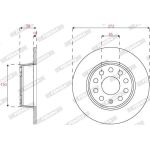 Bremsscheibe DDF2825C