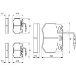 BOSCH 0 986 424 376 Bremsbelagsatz, Scheibenbremse BOSCH 0 986 424 376 Bremsbelagsatz, Scheibenbremse