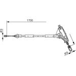 BOSCH 1 987 477 575 Seilzug, Feststellbremse