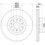 Bremsscheibe 8DD 355 118-611 Bremsscheibe 8DD 355 118-611