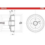 TRW DB4338 Bremstrommel TRW DB4338 Bremstrommel