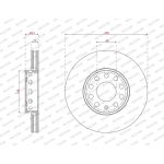 Ferodo DDF1706C Bremsscheibe PREMIER Coat+ disc