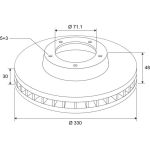 Bremsscheibe 673565 Bremsscheibe 673565