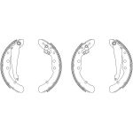Hella 8DB 355 003-561 Bremsbackensatz Shoe Kit Hella 8DB 355 003-561 Bremsbackensatz Shoe Kit