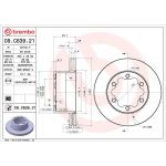 Brembo 09.C639.21 Bremsscheibe PRIME LINE - UV Coated Brembo 09.C639.21 Bremsscheibe PRIME LINE - UV Coated