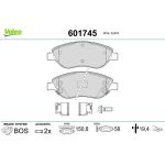 Valeo 601745 Bremsbelagsatz, Scheibenbremse Valeo 601745 Bremsbelagsatz, Scheibenbremse