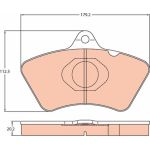 Bremsbelagsatz, Scheibenbremse GDB5081 Bremsbelagsatz, Scheibenbremse GDB5081