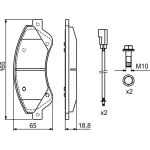 BOSCH 0 986 494 236 Bremsbelagsatz, Scheibenbremse BOSCH 0 986 494 236 Bremsbelagsatz, Scheibenbremse