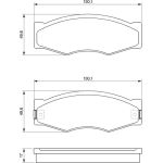 BOSCH 0 986 490 990 Bremsbelagsatz, Scheibenbremse BOSCH 0 986 490 990 Bremsbelagsatz, Scheibenbremse