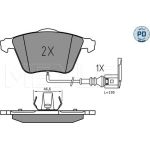 Bremsbelagsatz, Scheibenbremse 025 240 2120/PD