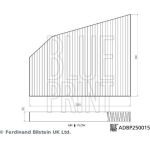 Filter, Innenraumluft ADBP250015 Filter, Innenraumluft ADBP250015