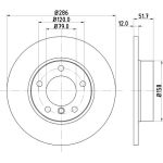 Bremsscheibe 8DD 355 102-561 Bremsscheibe 8DD 355 102-561
