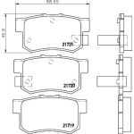 Bremsbelagsatz, Scheibenbremse 8DB 355 016-451 Bremsbelagsatz, Scheibenbremse 8DB 355 016-451