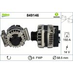 Valeo 849146 Generator ORIGINS Valeo 849146 Generator ORIGINS