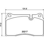 Bremsbelagsatz, Scheibenbremse 8DB 355 013-201 Bremsbelagsatz, Scheibenbremse 8DB 355 013-201