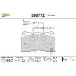 Valeo 598772 Bremsbelagsatz, Scheibenbremse Valeo 598772 Bremsbelagsatz, Scheibenbremse