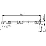 BOSCH 1 987 476 371 Bremsschlauch