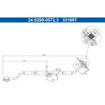 ATE 24.5298-0572.3 Bremsschlauch ATE 24.5298-0572.3 Bremsschlauch