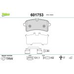 Valeo 601753 Bremsbelagsatz, Scheibenbremse Valeo 601753 Bremsbelagsatz, Scheibenbremse