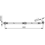 BOSCH 1 987 481 A31 Bremsschlauch