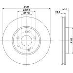 Bremsscheibe 8DD 355 102-851