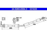 Bremsschlauch 24.5265-0504.3 Bremsschlauch 24.5265-0504.3