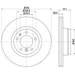 Bremsscheibe 8DD 355 127-161 Bremsscheibe 8DD 355 127-161