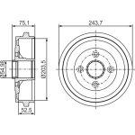 Bremstrommel 0 986 477 292 Bremstrommel 0 986 477 292