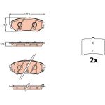 TRW GDB3638 Bremsbelagsatz, Scheibenbremse TRW GDB3638 Bremsbelagsatz, Scheibenbremse