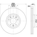 Bremsscheibe 8DD 355 117-331