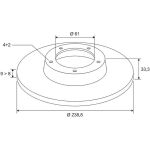 Valeo 197517 Bremsscheibe