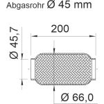Flexrohr, Abgasanlage 460019 Flexrohr, Abgasanlage 460019