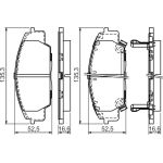 Bremsbelagsatz, Scheibenbremse 0 986 494 311 Bremsbelagsatz, Scheibenbremse 0 986 494 311