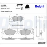 Delphi LP2715 Bremsbelagsatz, Scheibenbremse Delphi LP2715 Bremsbelagsatz, Scheibenbremse