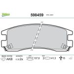 Valeo 598459 Bremsbelagsatz, Scheibenbremse