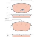 Bremsbelagsatz, Scheibenbremse GDB1707 Bremsbelagsatz, Scheibenbremse GDB1707