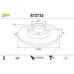 Bremsscheibe 672732 Bremsscheibe 672732
