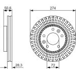 Bremsscheibe 0 986 479 599 Bremsscheibe 0 986 479 599