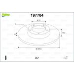 Valeo 197704 Bremsscheibe