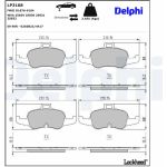 Delphi LP3168 Bremsbelagsatz, Scheibenbremse Delphi LP3168 Bremsbelagsatz, Scheibenbremse