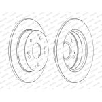 Ferodo DDF1861C Bremsscheibe PREMIER Coat+ disc Ferodo DDF1861C Bremsscheibe PREMIER Coat+ disc