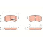 Bremsbelagsatz, Scheibenbremse GDB3284 Bremsbelagsatz, Scheibenbremse GDB3284