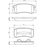 BOSCH 0 986 495 172 Bremsbelagsatz, Scheibenbremse BOSCH 0 986 495 172 Bremsbelagsatz, Scheibenbremse