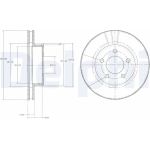 Delphi BG3546 Bremsscheibe Delphi BG3546 Bremsscheibe