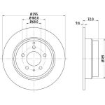 Bremsscheibe 8DD 355 103-701