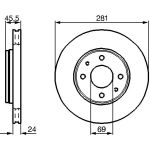 Bremsscheibe 0 986 479 B37 Bremsscheibe 0 986 479 B37
