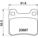 Bremsbelagsatz, Scheibenbremse 8DB 355 007-321 Bremsbelagsatz, Scheibenbremse 8DB 355 007-321