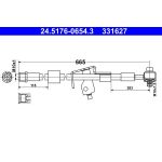 Bremsschlauch 24.5176-0654.3