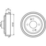 BOSCH 0 986 477 216 Bremstrommel